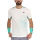 Camiseta Lotto Top IV Blanco Brillante Verde Turquesa Gris