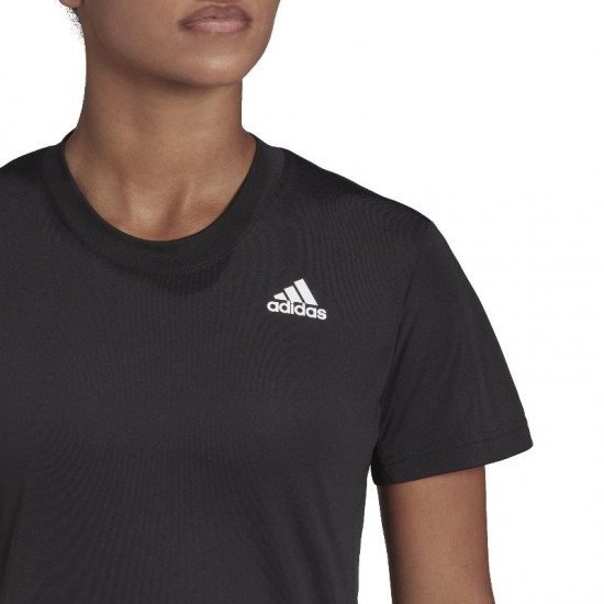 Camiseta Manga Corta Adidas Club Negro Mujer