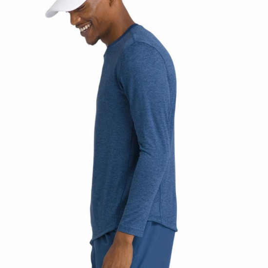 Camiseta Manga Larga Wilson Everyday Performance Azul Court