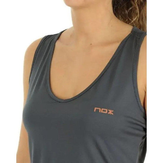 Camiseta Nox Exc Gris Negro Mujer