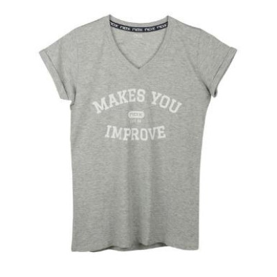 Camiseta Nox Mujer Basic Gris Vigore