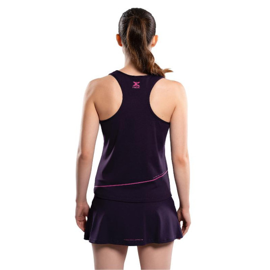 Camiseta Nox Pro Morado Oscuro Rosa Mujer