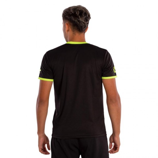 Camiseta Softee Tipex Negro Amarillo Fluor