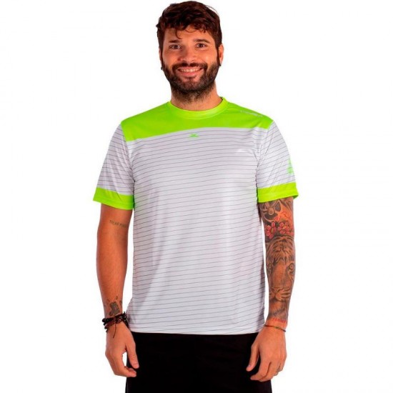 Camiseta Vibora Black Mamba X Aniversario Blanco Amarillo Fluor