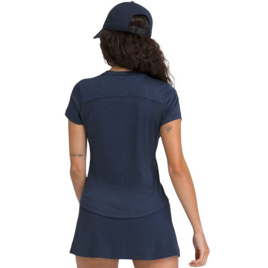 Camiseta Wilson All Day Azul Marino Mujer