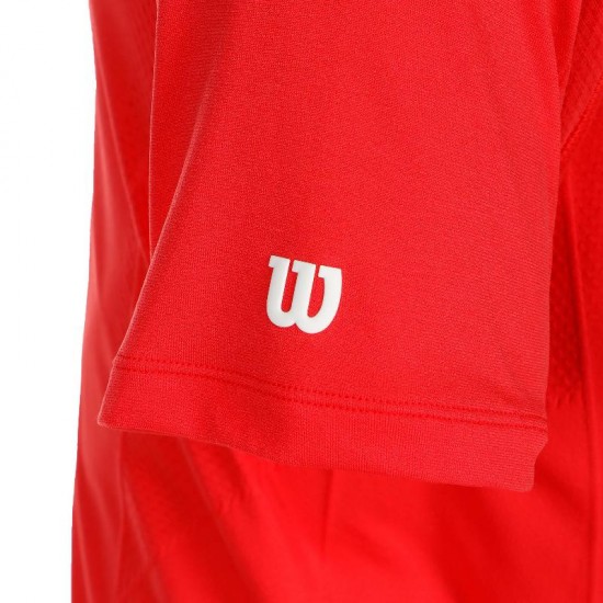 Camiseta Wilson Team Seamless Crew Rojo