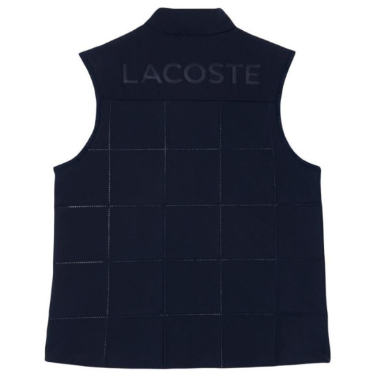 Chaleco Lacoste Regular Fit Azul Marino Mujer