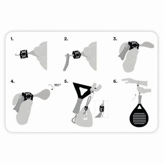 Cierre de Cordon Constrictor Negro 3 Unidades