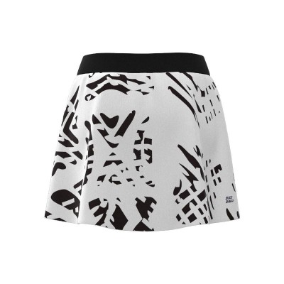 Falda Bidi Badu Melbourne Printed Cut Out Blanco Negro