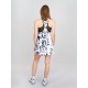 Falda Bidi Badu Melbourne Printed Cut Out Blanco Negro