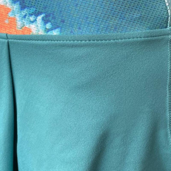 Falda Bidi Badu Melbourne Printed Wavy Petroleo Naranja