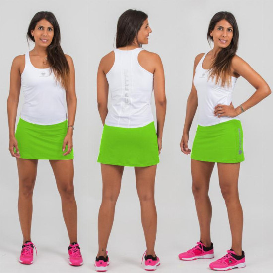 Falda Cartri Karen Verde Fluor Junior