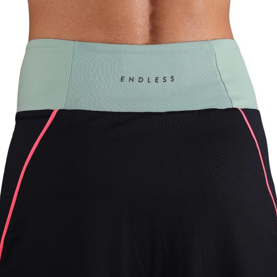 Falda Endless Grace Negro Verde Forest