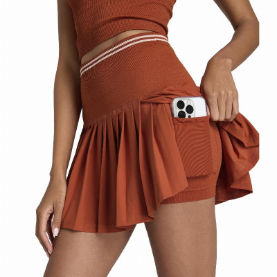 Falda Wilson Midtown Naranja Clay Court