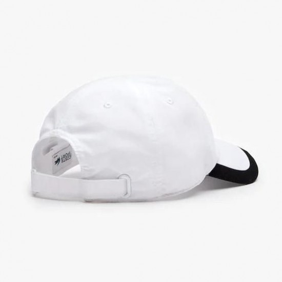 Gorra Lacoste Ligera Blanco Azul Marino