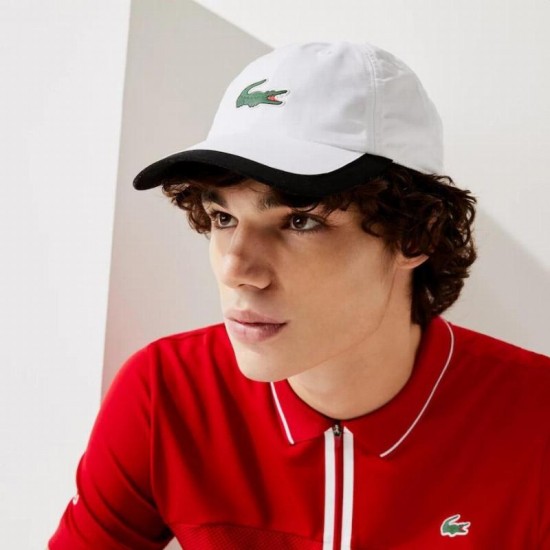 Gorra Lacoste Ligera Blanco Azul Marino