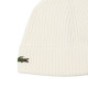Gorro Lacoste Lana Blanco