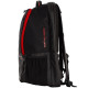 Mochila Black Crown Raptor Negro Rojo