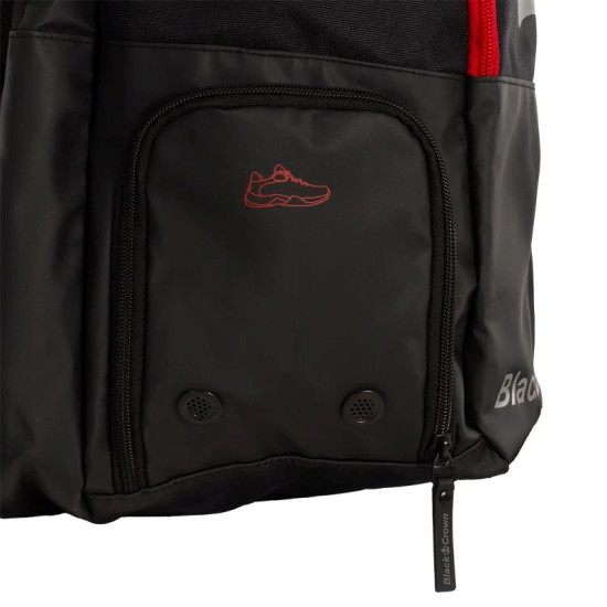 Mochila Black Crown Raptor Negro Rojo