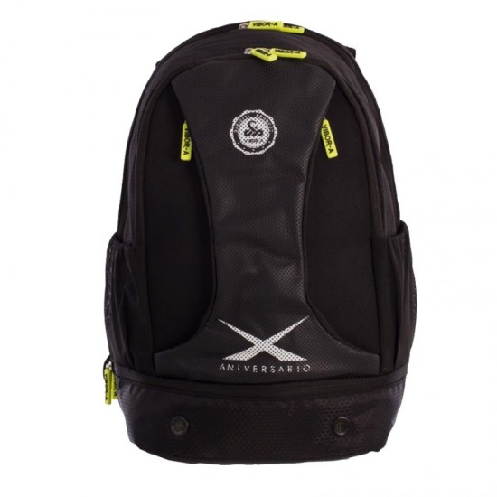 Mochila Vibora X Aniversario Negro Amarillo Fluor