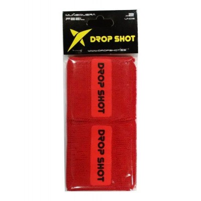 Munequeras Drop Shot Soft Rojo 2 Unidades