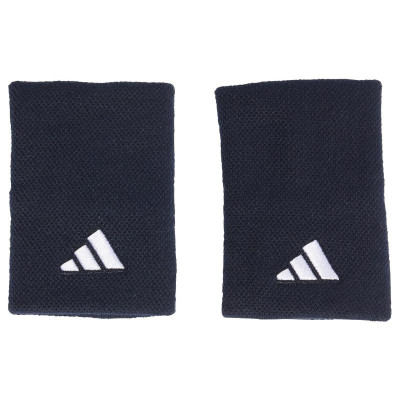 Muñequeras Adidas Azul Oscuro Blanco Grande 2 Unidades