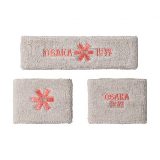 Munequeras Osaka Set 2.0 Gris Coral 2 Unidades