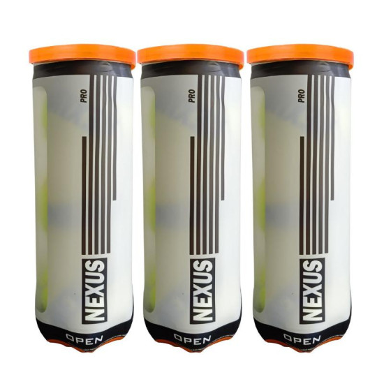 Pack 3 botes de Pelotas Nexus Open