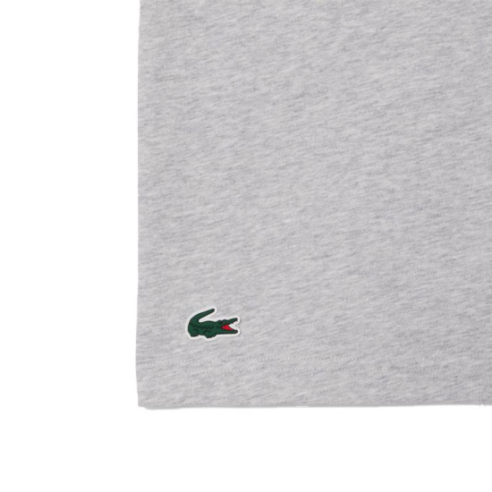 Pack Camiseta Lacoste Novak Djokovic Gris y Gorra Blanco