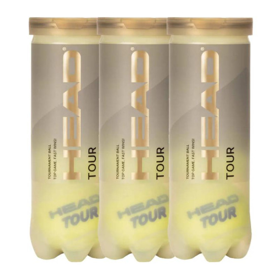 Pack de 3 Botes de Pelotas Head Tour Tennis