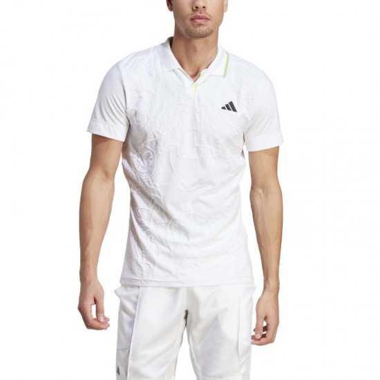 Polo Adidas Aeroready Freelift Pro Blanco