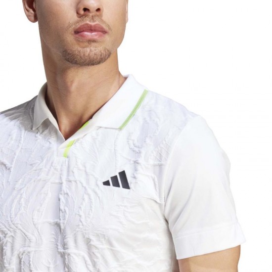 Polo Adidas Aeroready Freelift Pro Blanco