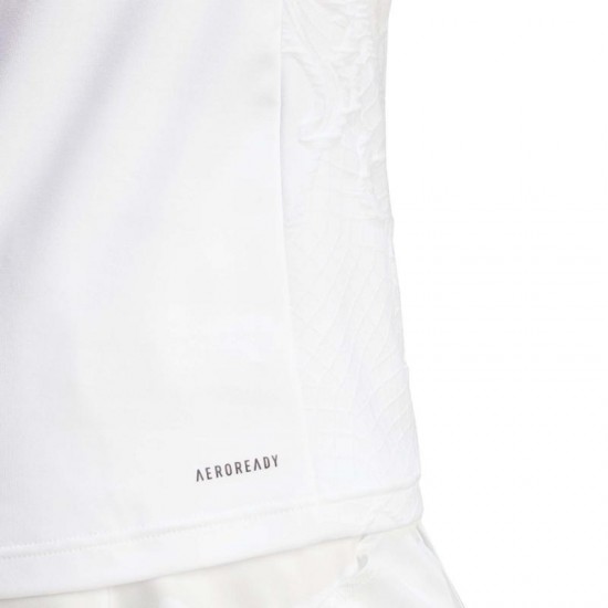 Polo Adidas Aeroready Freelift Pro Blanco