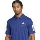 Polo Adidas Club 3 Stripes Azul Oscuro