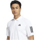 Polo Adidas Club 3 Stripes Blanco Negro