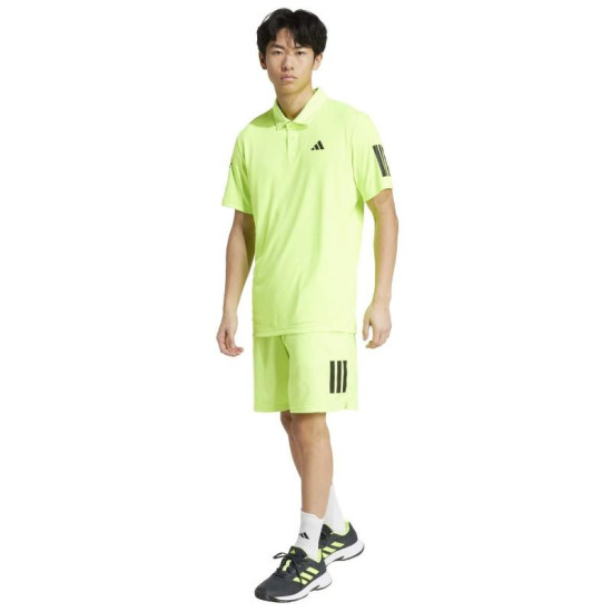 Polo Adidas Club 3 Stripes Lucid Limon