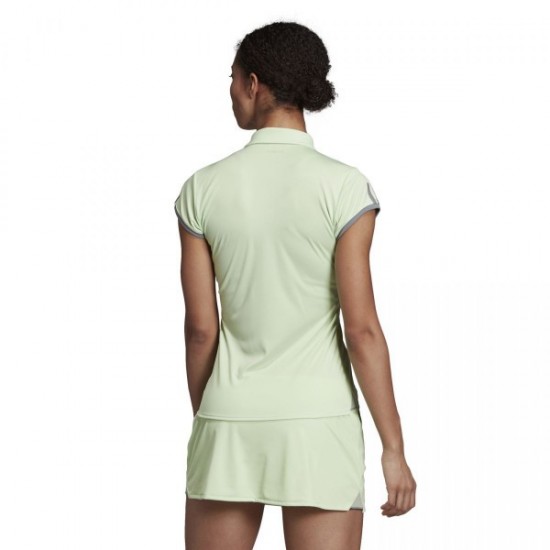 Polo Adidas Club 3 Stripes Verde Gris