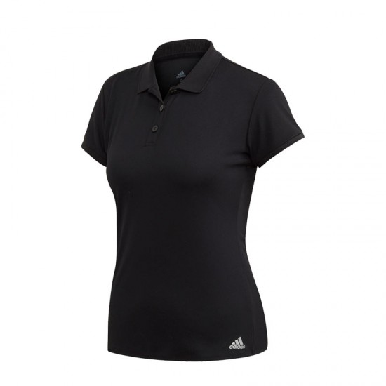 Polo Adidas Club Negro Mujer