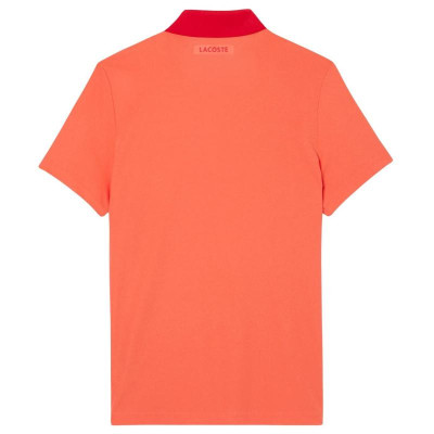 Polo Lacoste Novak Djokovic Ultra Dry Naranja Rojo