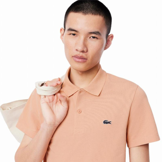Polo Lacoste Regular Fit Algodon Beige Coral