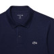 Polo Manga Larga Lacoste Regular Fit Algodon Azul Marino