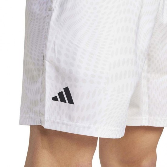 Short Adidas Club Graphic Blanco Gris