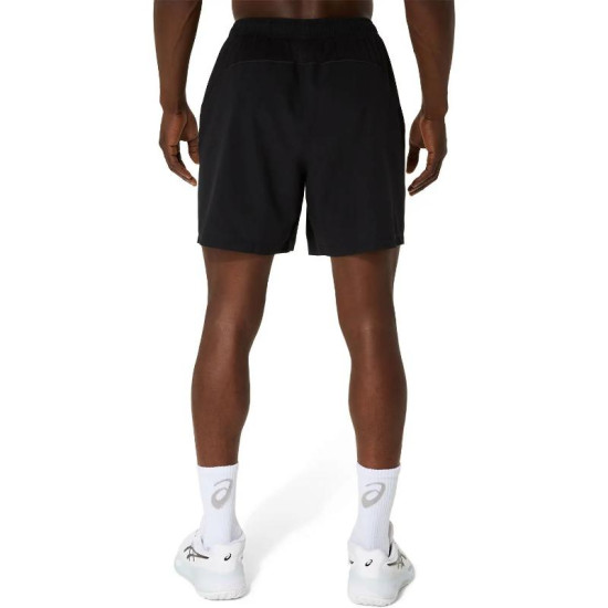 Short Asics Court 7IN Negro Blanco