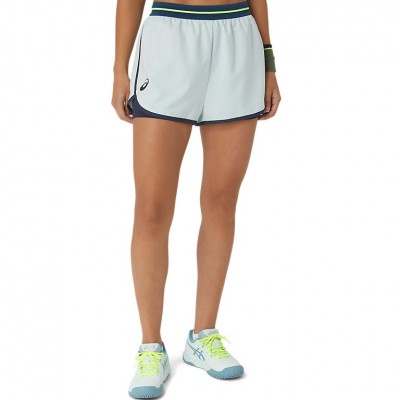 Short Asics Match Azul Mar Mujer