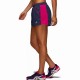 Short Asics Practice Azul Peacoat Rosa Mujer