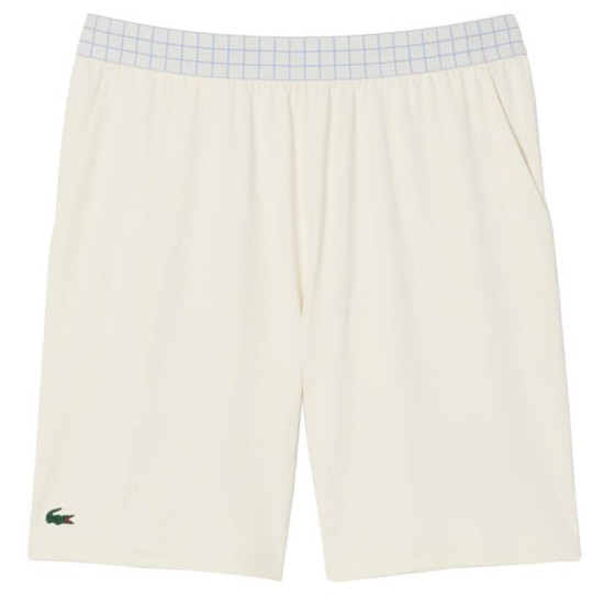 Short Lacoste Tenis Ultra Dry Blanco Roto
