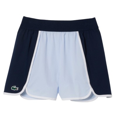 Short Lacoste Ultra Dry Azul Mujer