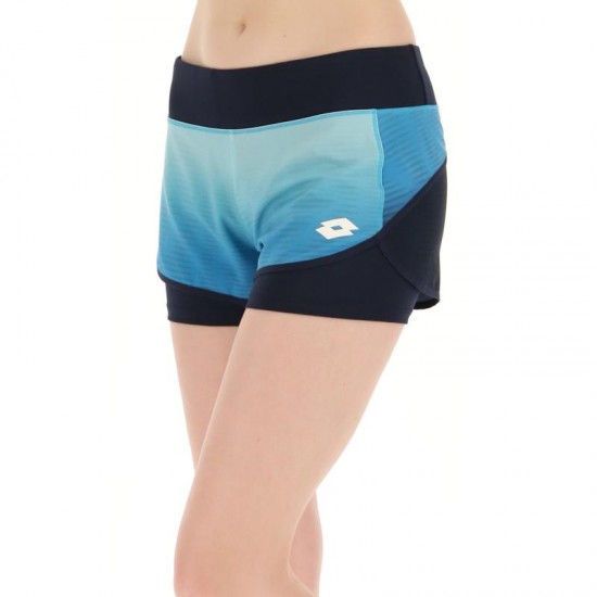 Short Lotto Top IV Azul Degradado Mujer