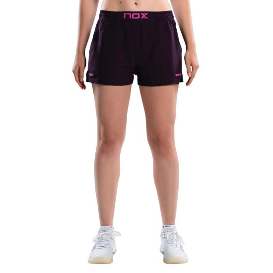 Short Nox Pro Morado Oscuro Mujer