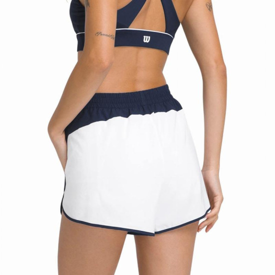 Short Wilson Division Blanco Brillante Mujer